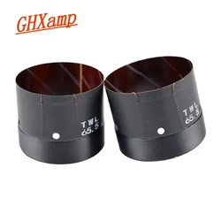 GHXAMP 65.5mm Speaker Voice Coil 6OHM Woofer Round Copper Wire Coil Glass Fiber Skeleton For Bass Speaker Parts Diy 2PCS