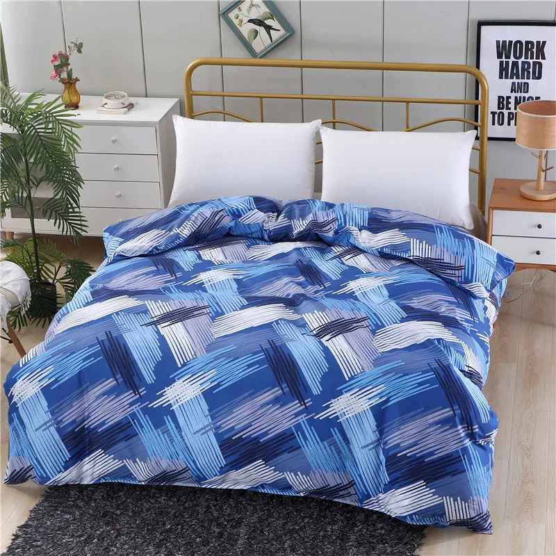 1pc 100% polyester Duvet Cover pastoral style Reactive printing warm sets various sizes can be customized