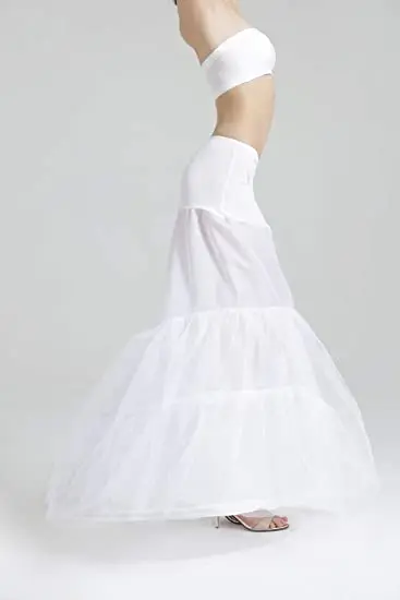 Klassiek Ontwerp Formele Zeemeermin Fishtail Petticoat Slip Volledige Vorm Vloerlange Jurk Avondfeest