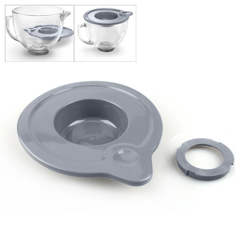 Tilt Head Lid Sealing Cover for K5GB 5 Quart Mixer Glass Bowl Holder Flexible Tight Sealing Bowl Cover Cookware Part