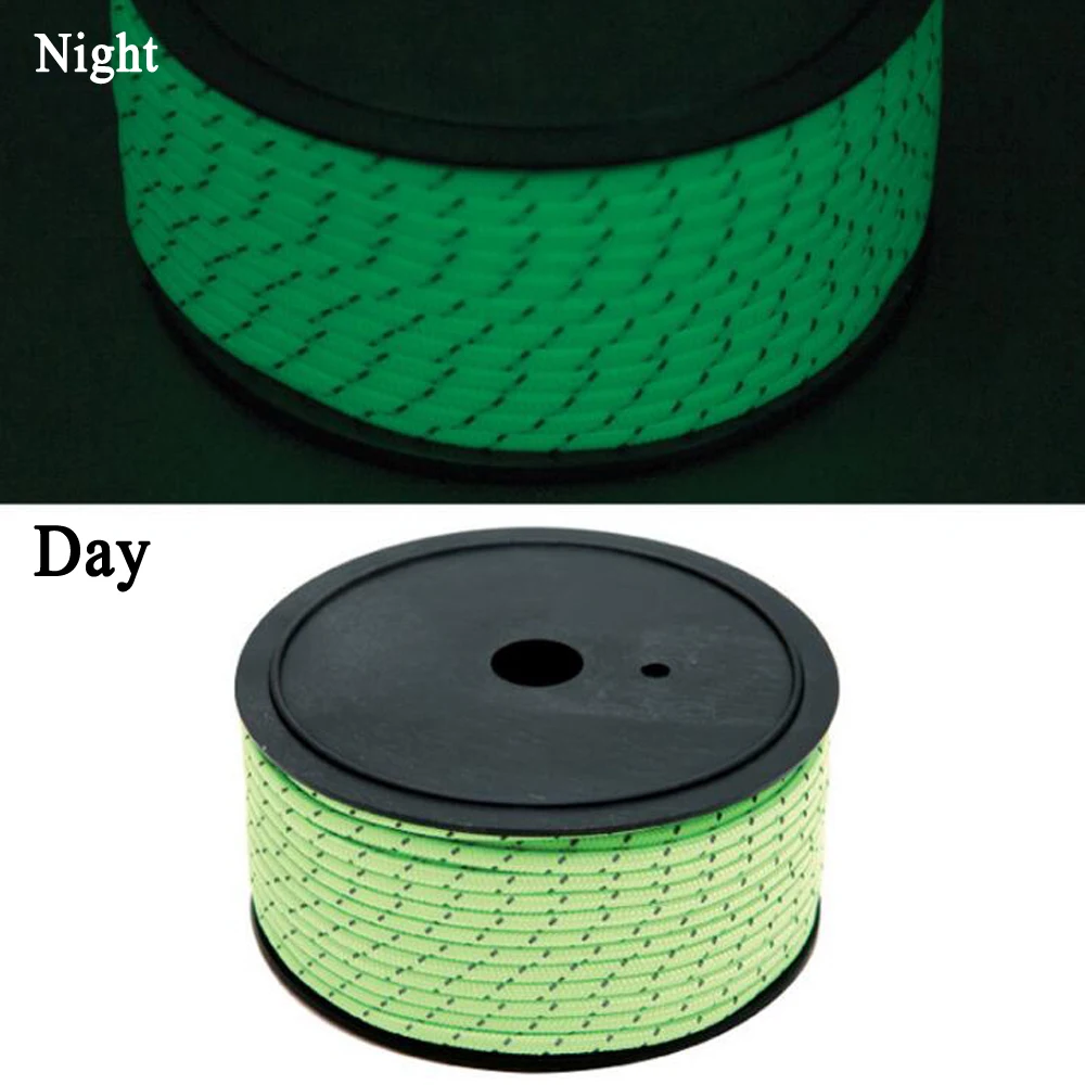 Phản Quang Dây Paracord Đường Kính 5Mm Sinh Tồn Dây Dù Dây Cắm Trại Leo Núi Đi Bộ Phơi Quần