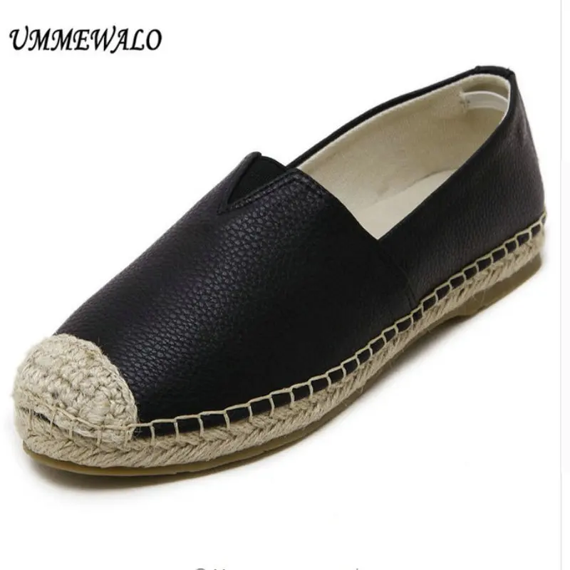 UMMEWALO Flat Shoes Women Espadrilles Shoes Woman Round Toe Loafers Flats Ladies Casual Shoes