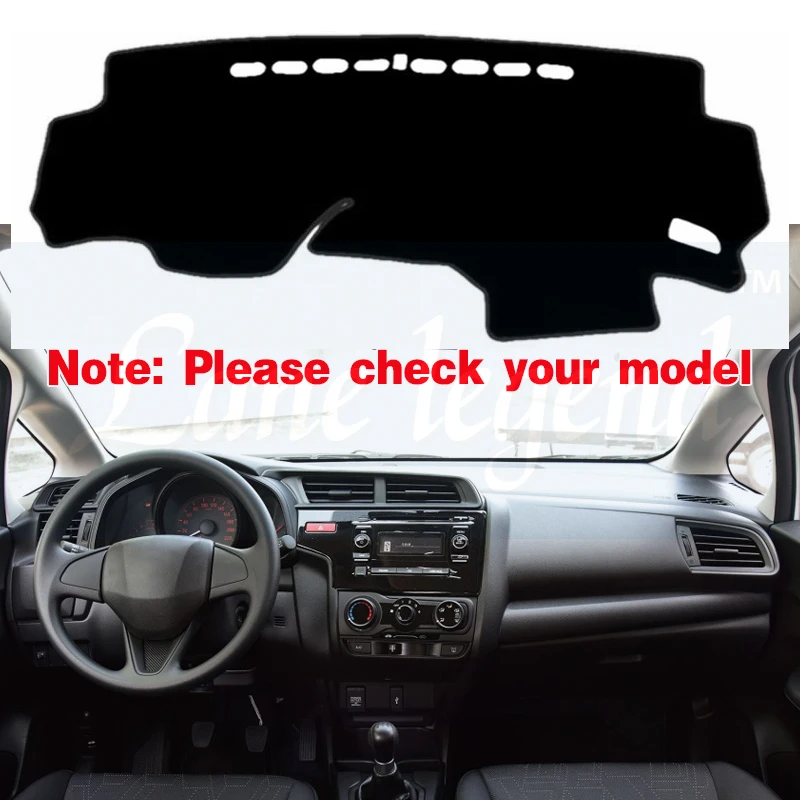 For Honda Fit Jazz 2014~2019 Anti-Slip Mat Dashboard Cover Pad Sunshade Dashmat Protect Carpet Accessories GK5 2016 2017 2018
