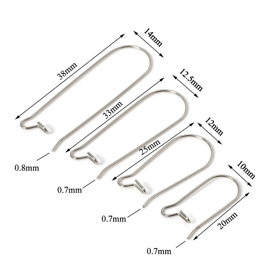 스테인레스 스틸 저자 극성 귀걸이 후크 50-100 개, 물고기 귀걸이 걸쇠 귀걸이 후프 와이어 보석 만들기용