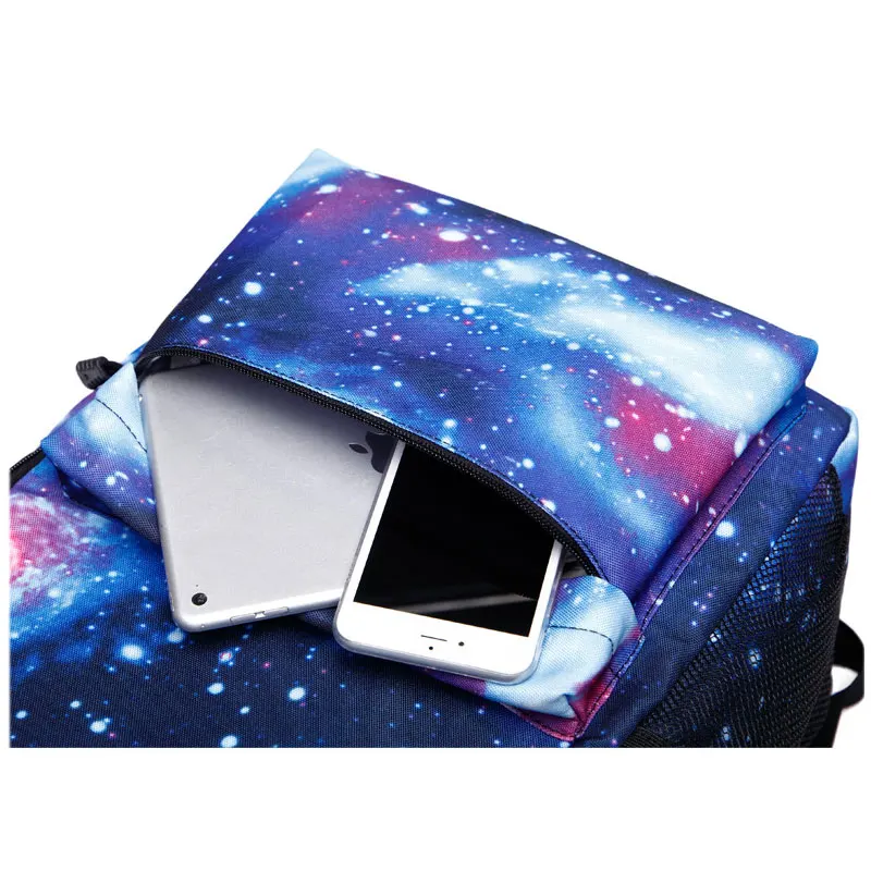 Canvas Backpack Galaxy Star Universe Girls Bags USB Charging Teen Boys Travel Daypack Mochila Feminina Back To School