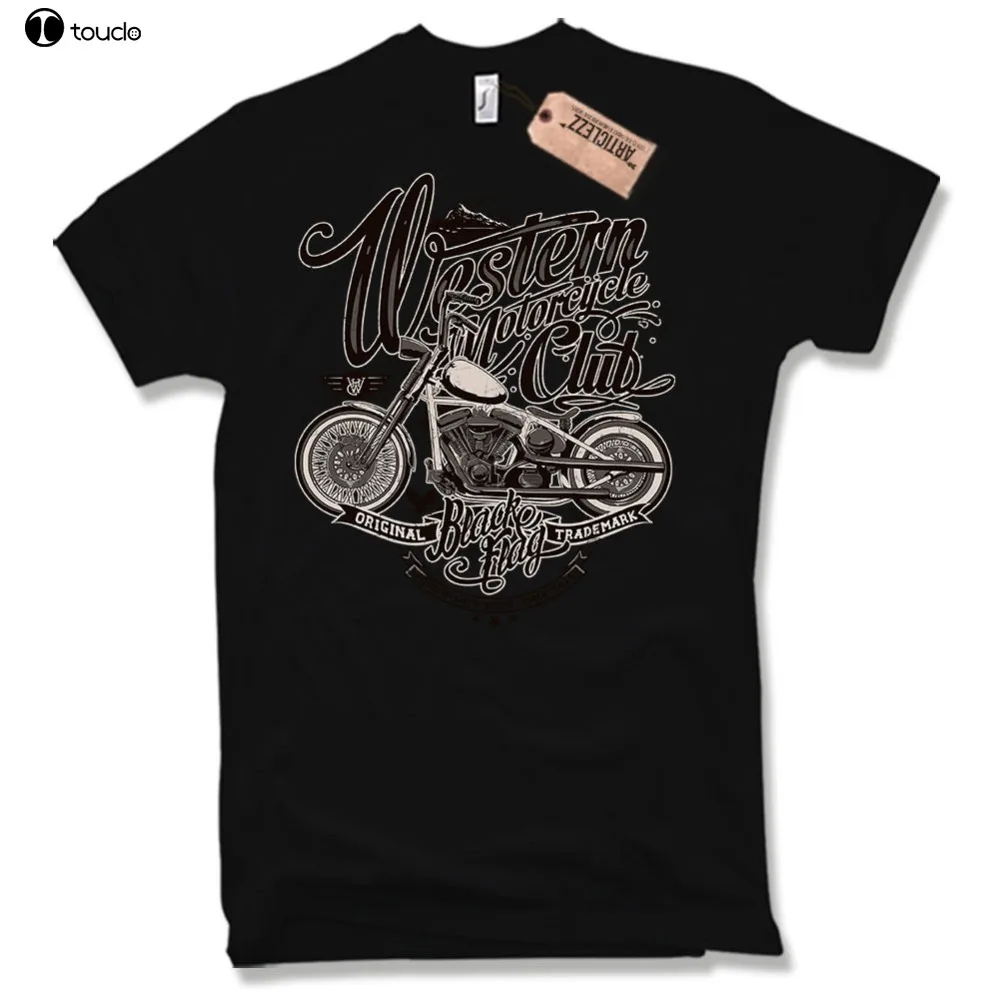 Motorcycle T-Shirt Oldschool Motorrad Biker Chopper Bobber Skull Gift Club 2019 Fashion Round Neck Clothes Casual Tops T Shirt