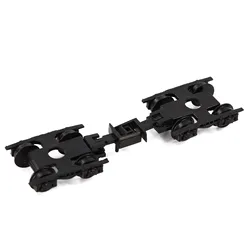 Evemodel 12pcs/24pcs Model Train N scale 1:160 Bogies with Couplers Plastic Wheels HP23N