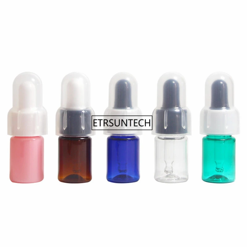 

500pcs 5ml Empty Oil Essential Bottle In Refillable Drop Liquid Pipette Bottles PET Dropper Essential Oil Sub-bottle F3669