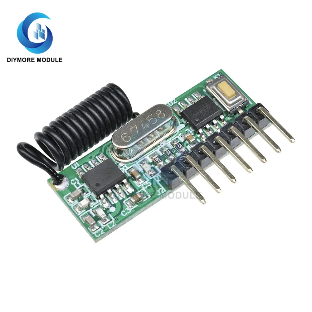 TX118SA-4 RX480-E4 433mhz Transmitter Receiver Decoding Module DC 3V-24V 4 Channel for Remote Control Switching DIY Kit