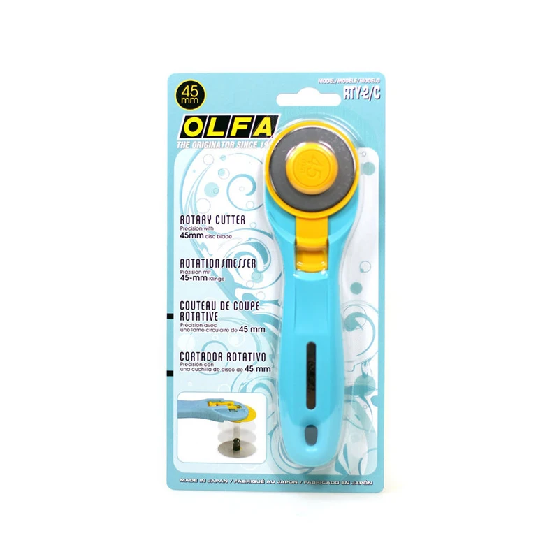 OLFA rotary cutter RTY-2/C professionnel fresh hob curve knife cutting cloth knife  cutter rotatif 45mm blade