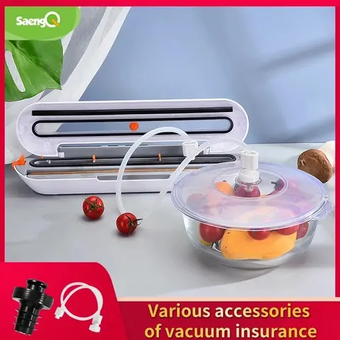 Vacuum Sealer with Accessories and Wine Corks saengQ