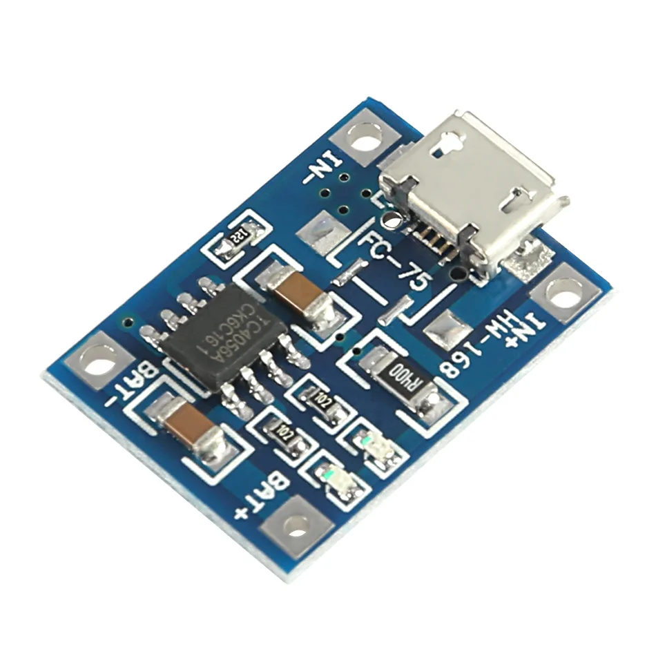 5 pz/lotto Micro USB 5V 1A 18650 TP4056 batteria al litio modulo caricabatterie scheda di ricarica con doppia protezione funzioni 1A Li-ion