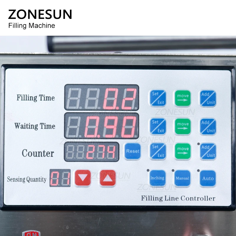 ZONESUN Automatic Filling Machine 2 Heads Peristaltic Pump Perfume Essential Oil Milk Juice Beverage Bottle Packaging Machine