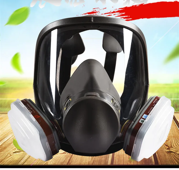 

6800 7 in 1 Gas Mask Full Face Mask for Organic Acid Gas Protection Smear Chemical Spray Formaldehyde Mask Gas Activated Carbon