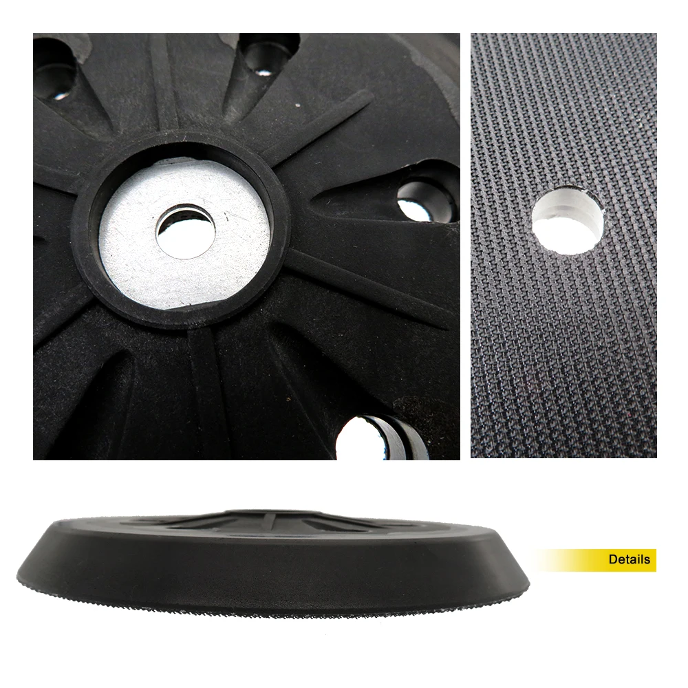 6inch 6 Lỗ Sạc Dự Phòng Tấm Chà Nhám Chà Nhám Đĩa Lưng Tấm Gỗ phù hợp với Bocsh Quỹ Đạo Nhám Mài Dụng Cụ Điện