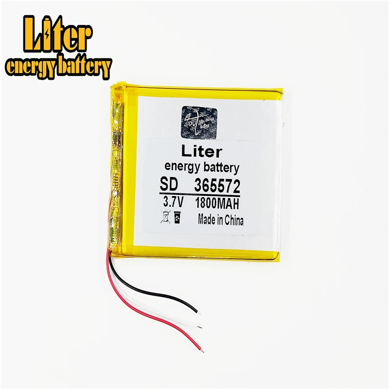365572 3.7V 1800mah ليثيوم بوليمر البطارية مع مجلس حماية ل GPS اللوحي المنتجات الرقمية