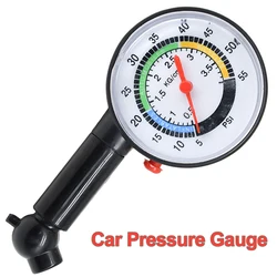 Digital Pointer Car Tyre Tire Pressure  Gauge Car Pressure Gauge with Pointer Color Dial For Car Auto Motorcycle Vehicle Test