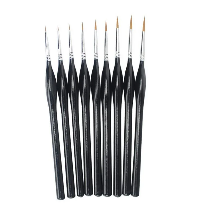 1pcs Soft Wolf Fur Paint Brushes Hook Line Pen Watercolor Painting Acrylic Watercolor Brush Art Supplies for Painting