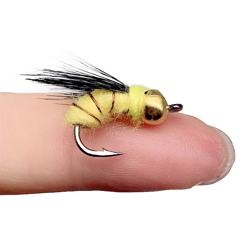 3/6Pcs Angeln Fliegen Realistische Nymph Scud Fly für Trout Fly Angeln Streamer Binden Künstliche Köder Köder – Detail 17