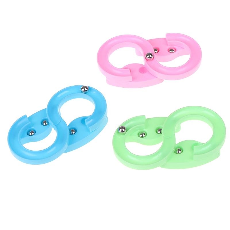 Mini Plastic Hand Rolling Ball Track Toy 88 Shaped Infinite Loop Track Decompression Toy educational games for children