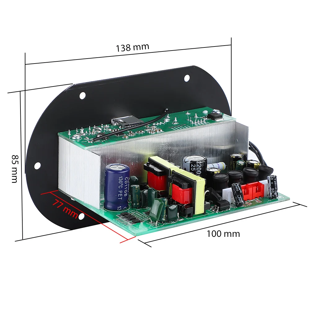 AIYIMA Bluetooth 5.0 Amplifier 220V 12V 24V Stereo Sound Amplifier Car Home Amplificador AMP TF USB Decoder For 6-10 Inch Woofer