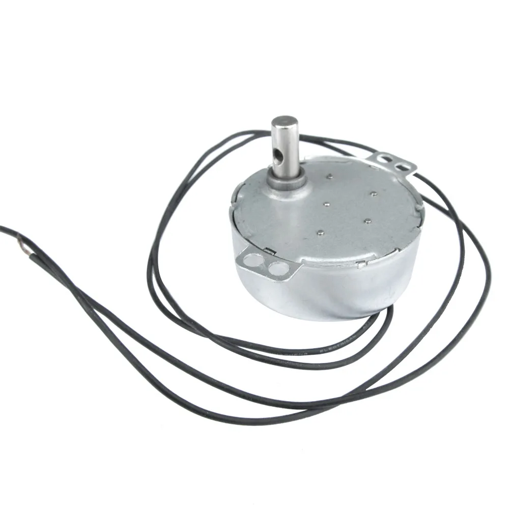 TYC49 4W 110V 220V AC synchronous gear motor 2.5 5 10 15 20 30 rpm for Gifts Crafts exhibition Microwave oven fan guider