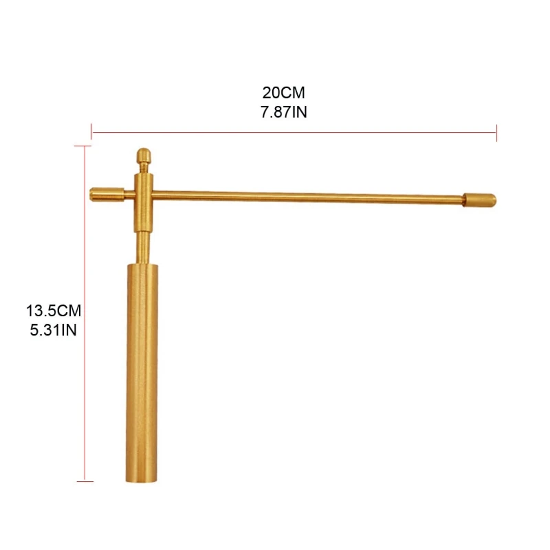 2pcs Dowsing Rods for Ghost Divining/Witch Observing,Adjustable Water Detector Test Tool, Copper Measuring Instruments