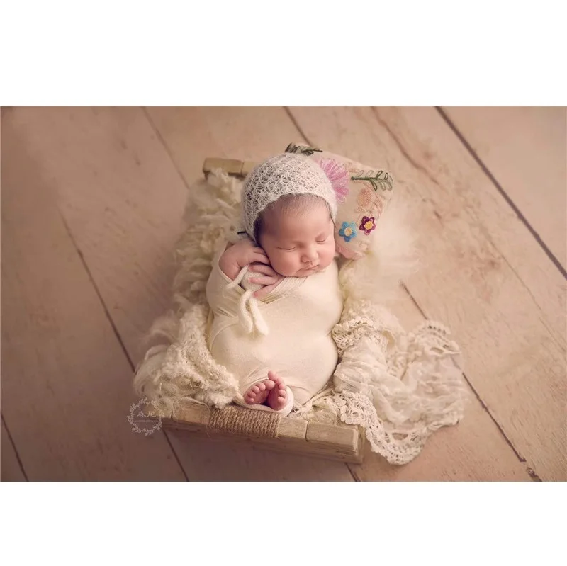 Newborn Photography Props Blanket Baby Photography Backdrop Lace Wrap Swaddling Photo Shooting Studio Accessies