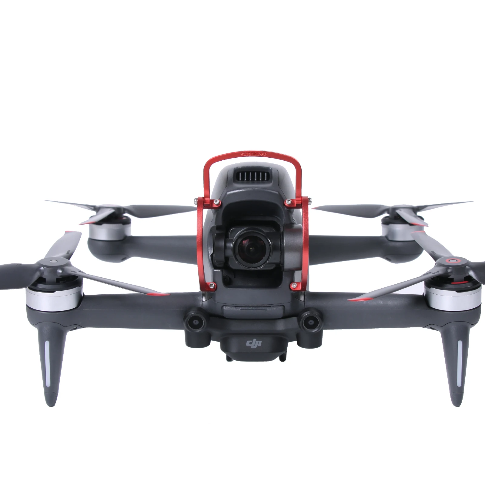 Desain Upgrade Bumper Pelindung Lensa 3 Sudut Anti-tabrakan Bar Pelindung Atas Paduan Aluminium Dapat Dilepas untuk DJI FPV Gimbal