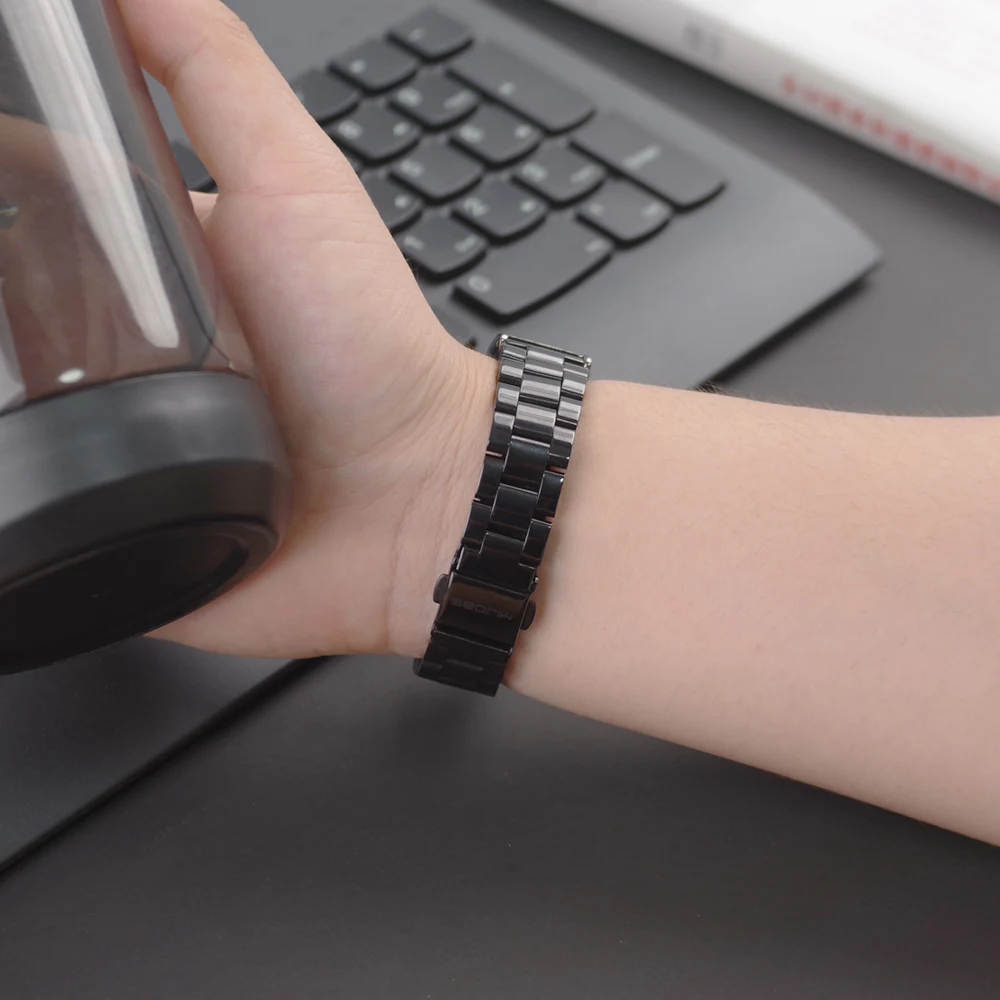 สำหรับ Huawei Band 4 Pro โลหะข้อมือสร้อยข้อมือสแตนเลสสายรัดข้อมือสำหรับ Huawei 3 Pro เปลี่ยน Pulsera สำหรับ Huawei 3 แถบ