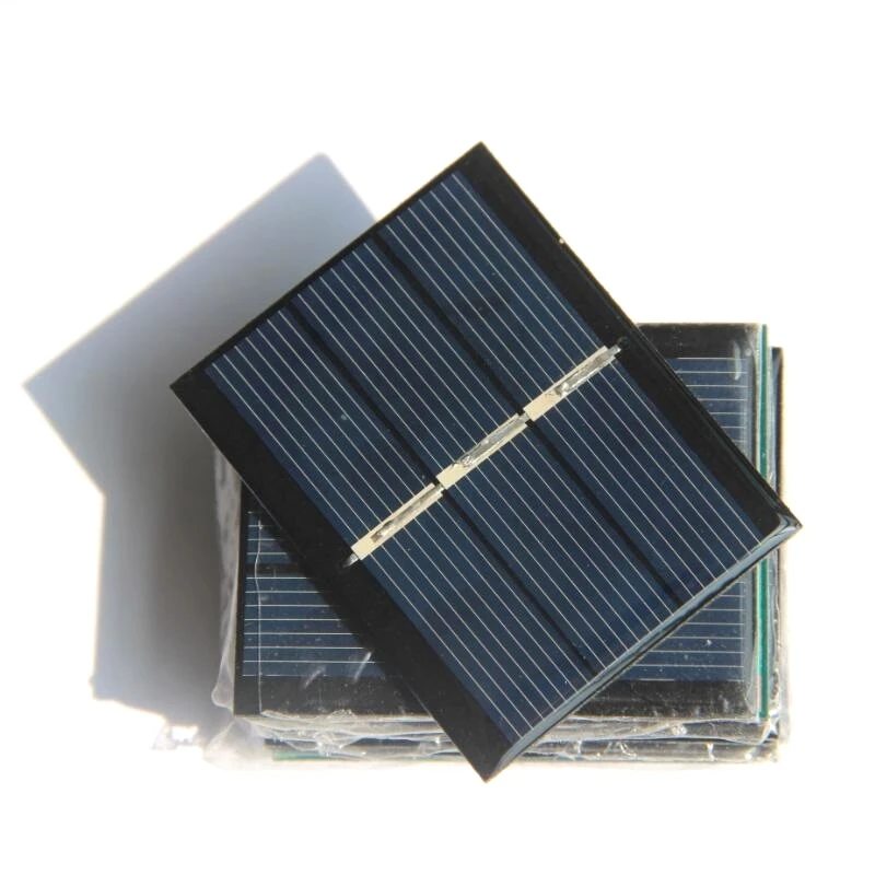 Polycrystalline 0.4W 1.5V Solar Cell 43*55MM Small Mini Solar Panel Charger For 1.2V Battery Light Toys Drone DIY