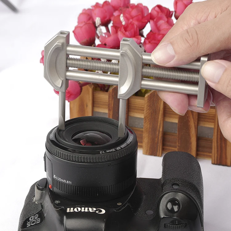 FITTEST ซ่อมเครื่องมือกล้องเลนส์ Vise เครื่องมือกรองแหวนกำจัดเลนส์เปิดประแจสแตนเลส Spanner