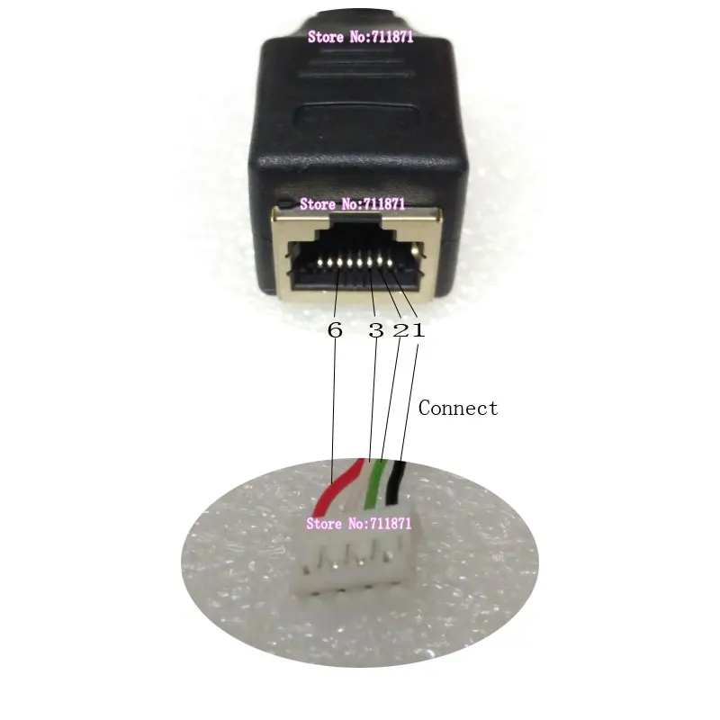 2.0 Pitch 4P Rj45 tieline 8P network Rj45 Female to 4Pin Female Cable Line PH2.0 4P to 8P Rj45 Ethernet network line 4Pin to 8P