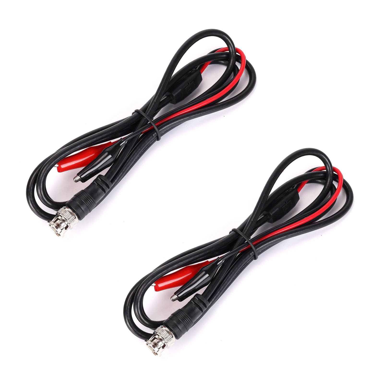 2Pcs/Lot BNC-Q9 To Double Alligator Clip Test Cable 1.5M/4.9FT For Oscilloscope, Signal Generators, Video Surveillance