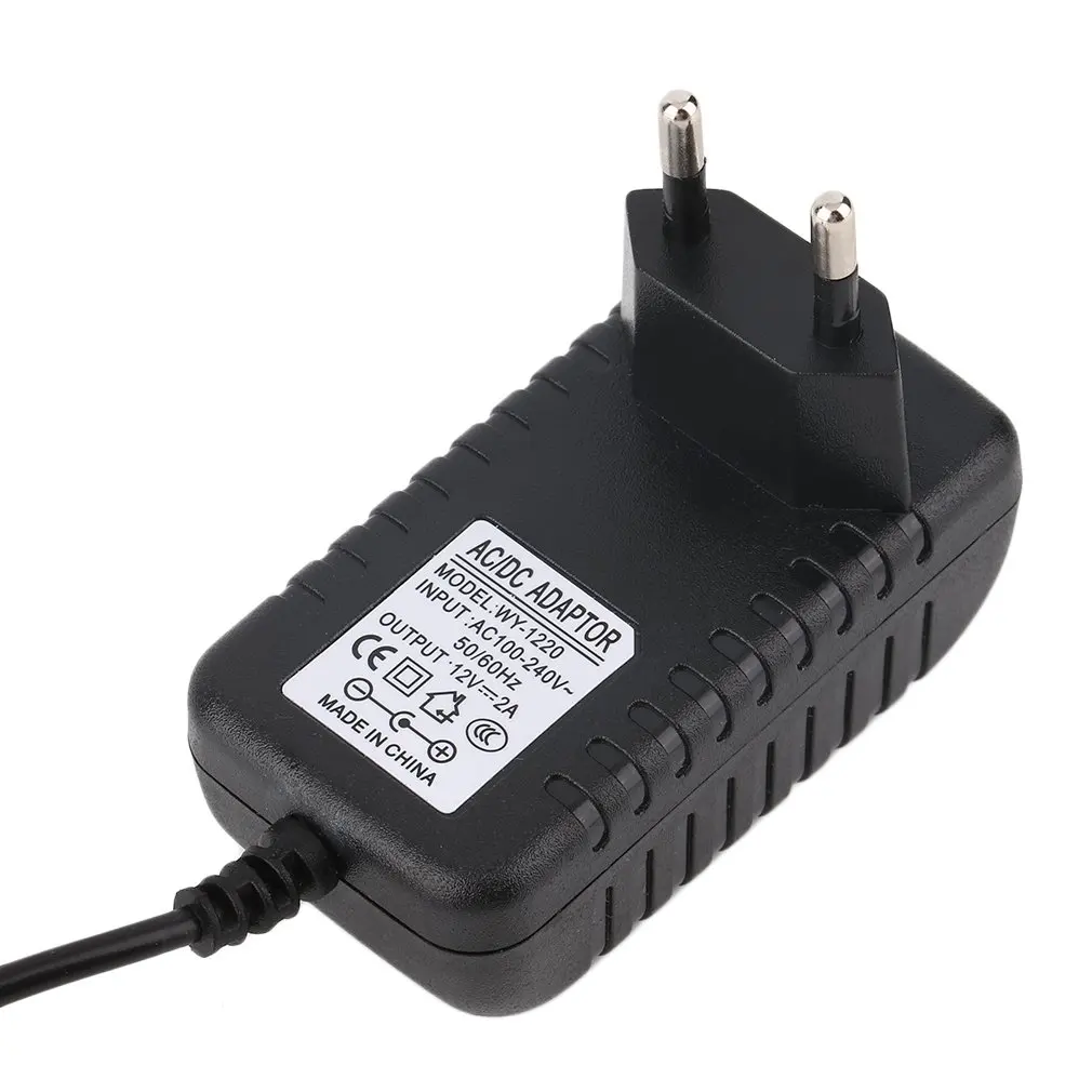 DC 12V 2A AC Adapter Power Supply Transformer For 5050 5630 3528 LED Strip EU Charger For Tablet Power Adapter