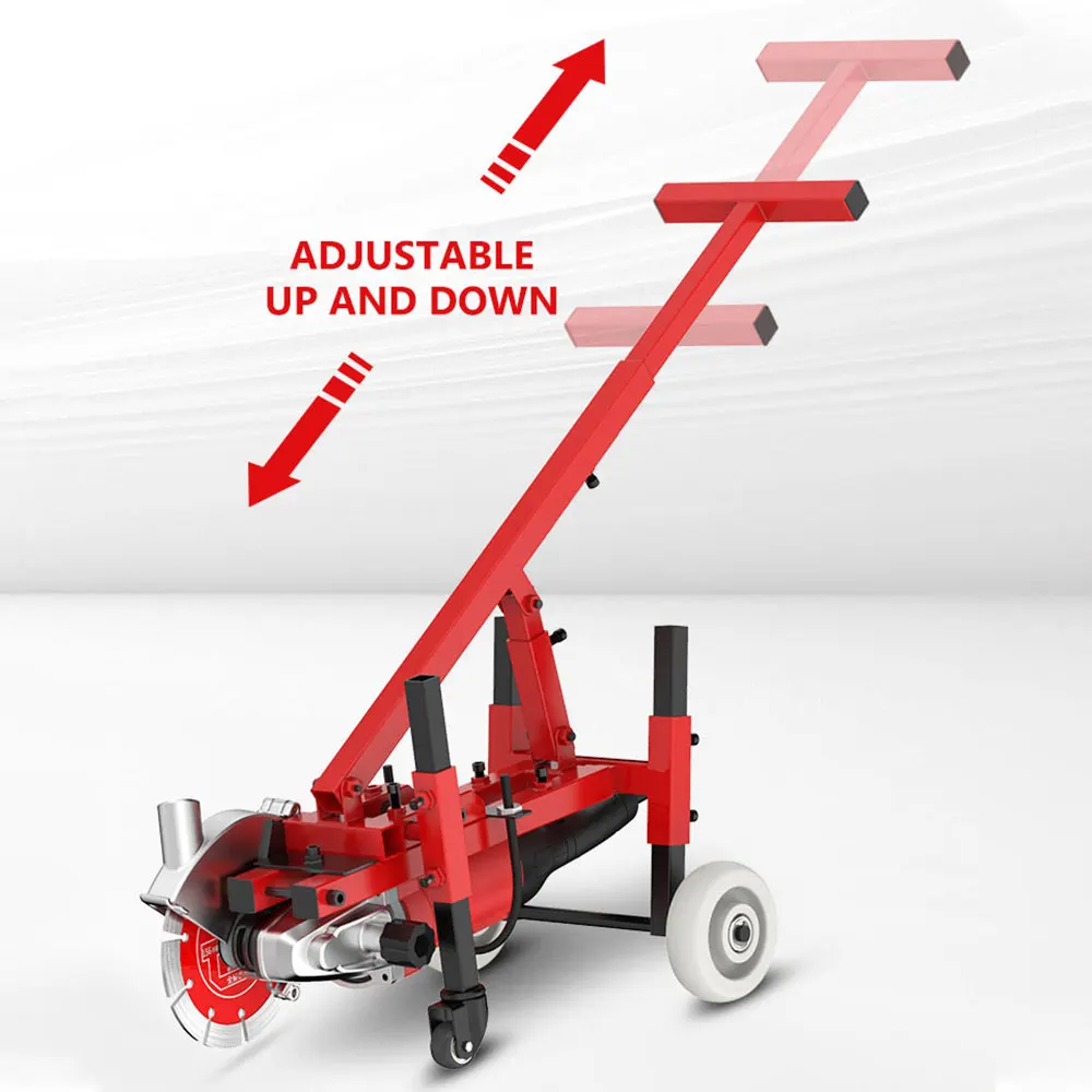 Hand Push Floor Slotting Machine Bracket Cement Road Cutting Machine Bracket Hydropower InstallationConcrete Slotting Power Tool