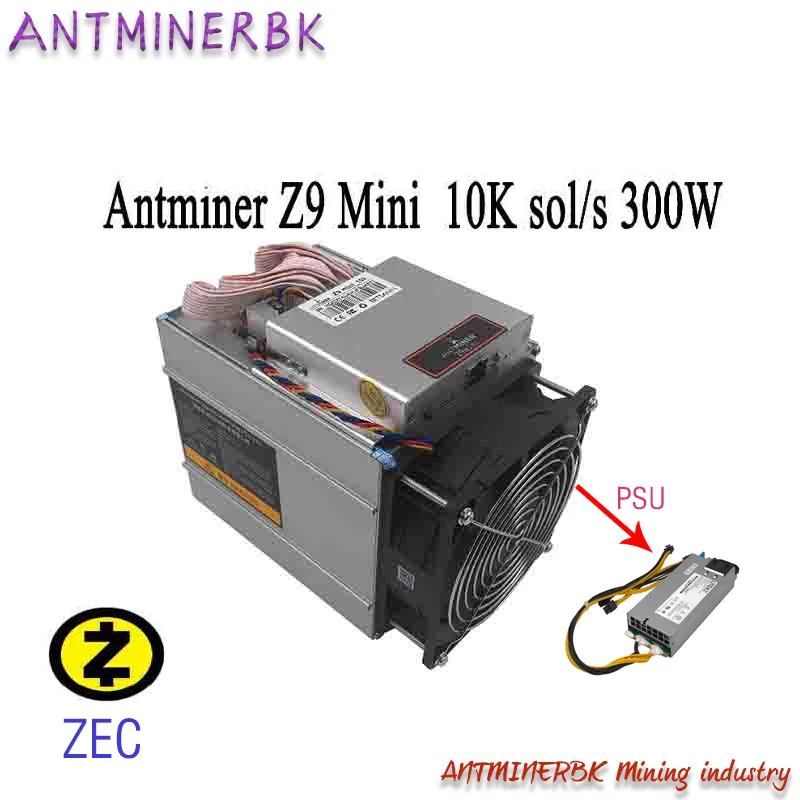 عمال المناجم المستعملة Antminer Z9 Mini 10k ASIC Equihash ZCASH عمال المناجم أفضل من Innosilicon A9 التعدين zcash Antminer S9