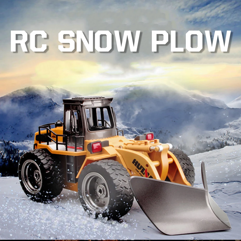 HUINA 1/18 RC Truck Snow Plow caterpillar remote control excavator rc tractor machine for radio-controlled cars on radio station