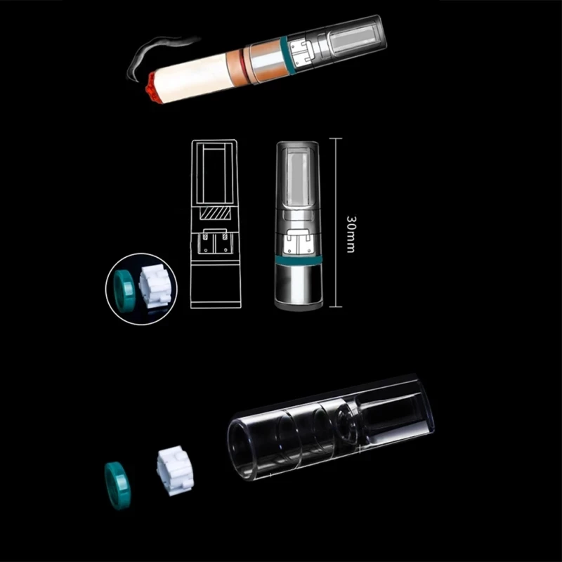 100 Chiếc Trong Suốt Hàng Xả Kho Thuốc Lá Lọc Thuốc Lá Tập Hút Thuốc Nicotine Lọc Cỏ Dại Tự Thuốc Lá Lọc