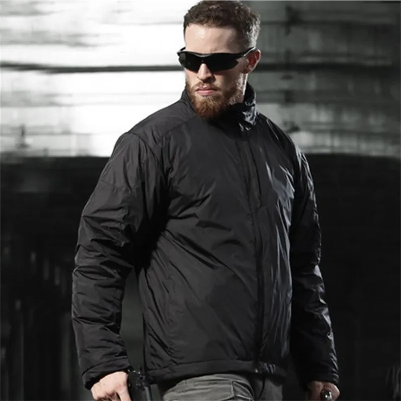 Winter Men Outdoor Warm Cotton Clothing Heat Reflective Tactical Cotton Jacket Waterproof Hiking Hunting Commuting Cargo Jackets