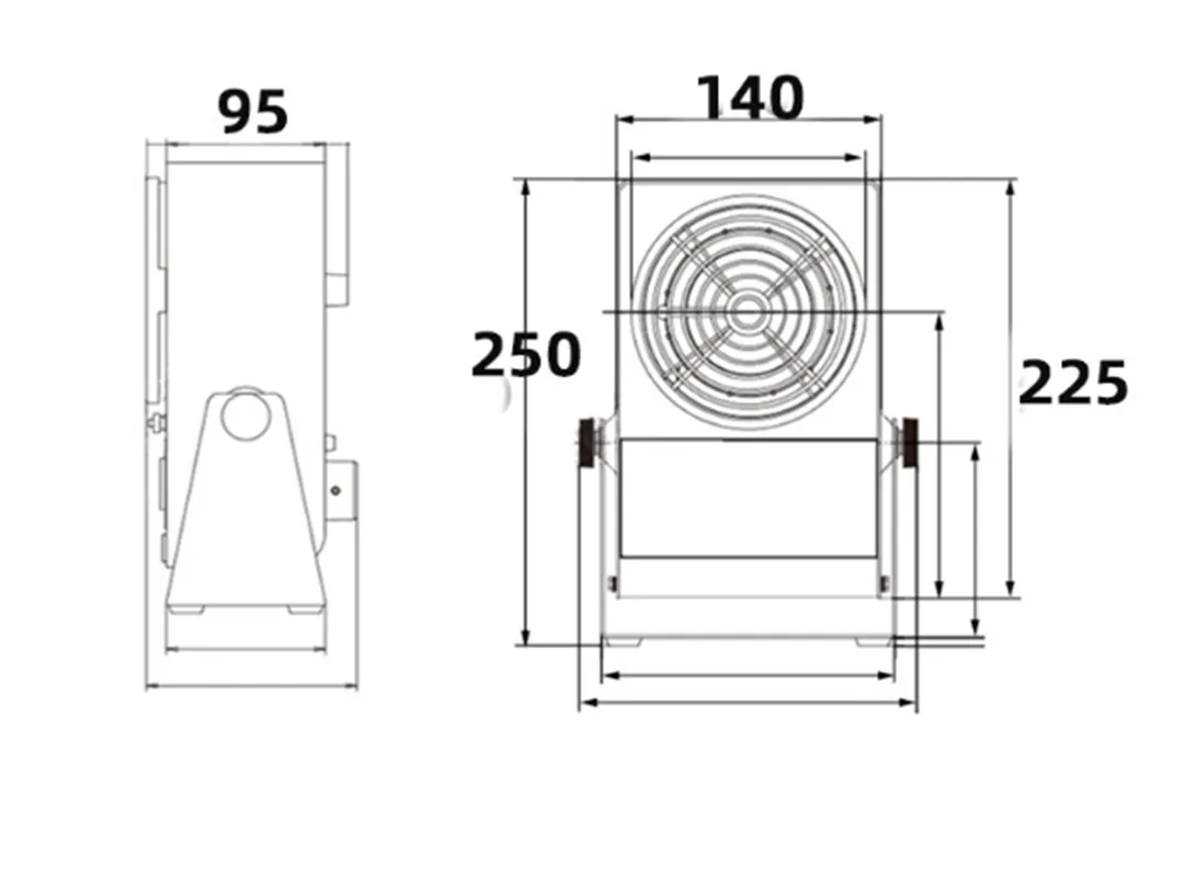 Professional Anti-static Ion Fan Benchtop Ionizers Eliminate Static Electricity 25W 110V/60Hz or 220V/50Hz 45~110CFM 40cm*60cm