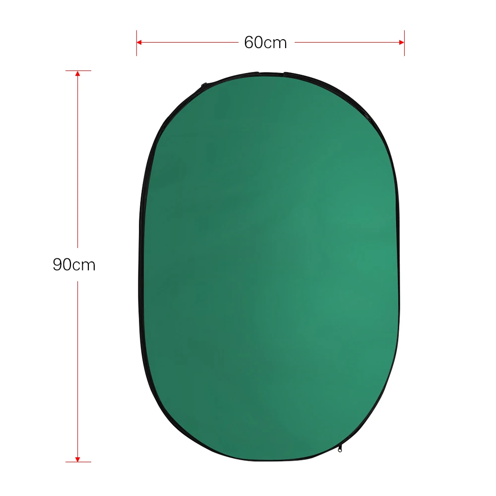 60 * 90cm Photography Light Reflector 2-in-1/ 7-in-1 Collapsible Portable Oval Reflector for Studio Indoor Outdoor Photography