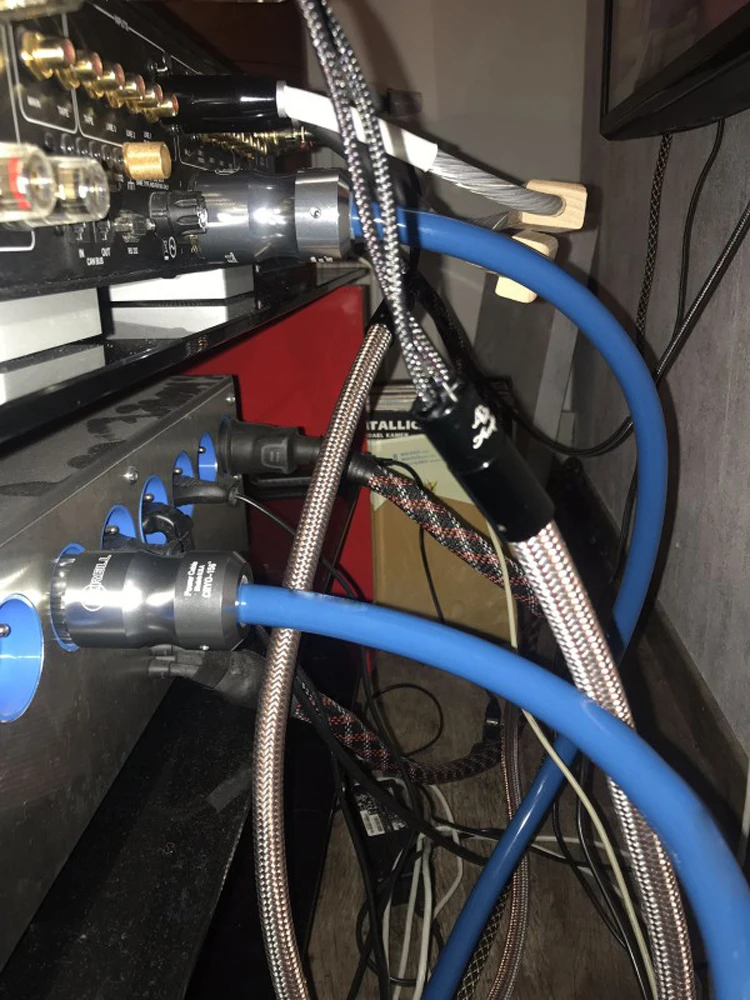 Audiocrast P111 + 105 Power EMC ป้องกัน AC สายไฟเงิน SCHUKO สายไฟ HIFI Power CABLE สำหรับหลอด AMP