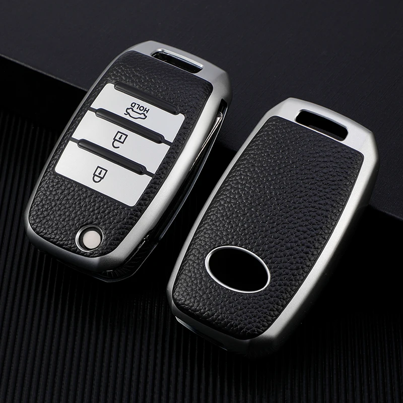 TPU Car Key Case for Kia Rio Optima Sportage Sorento Soul Ceed Cerato Forte Seltos 3 Buttons Flip Remote Control Protector Cover