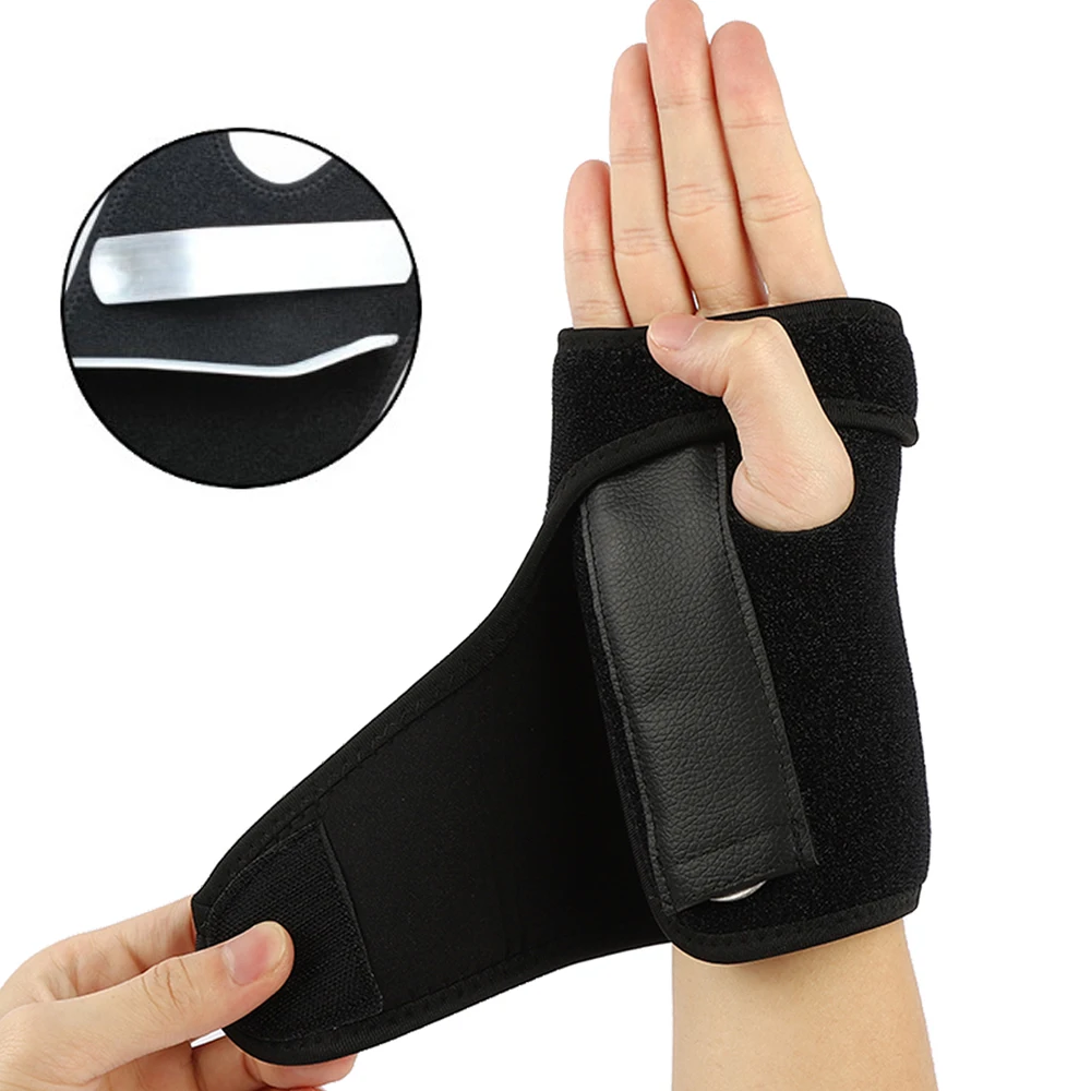 1PCS Wristband Steel Wrist Brace Wrist Support Hand Brace Wrist Support Finger Splint Carpal Tunnel Syndrome right/left hand