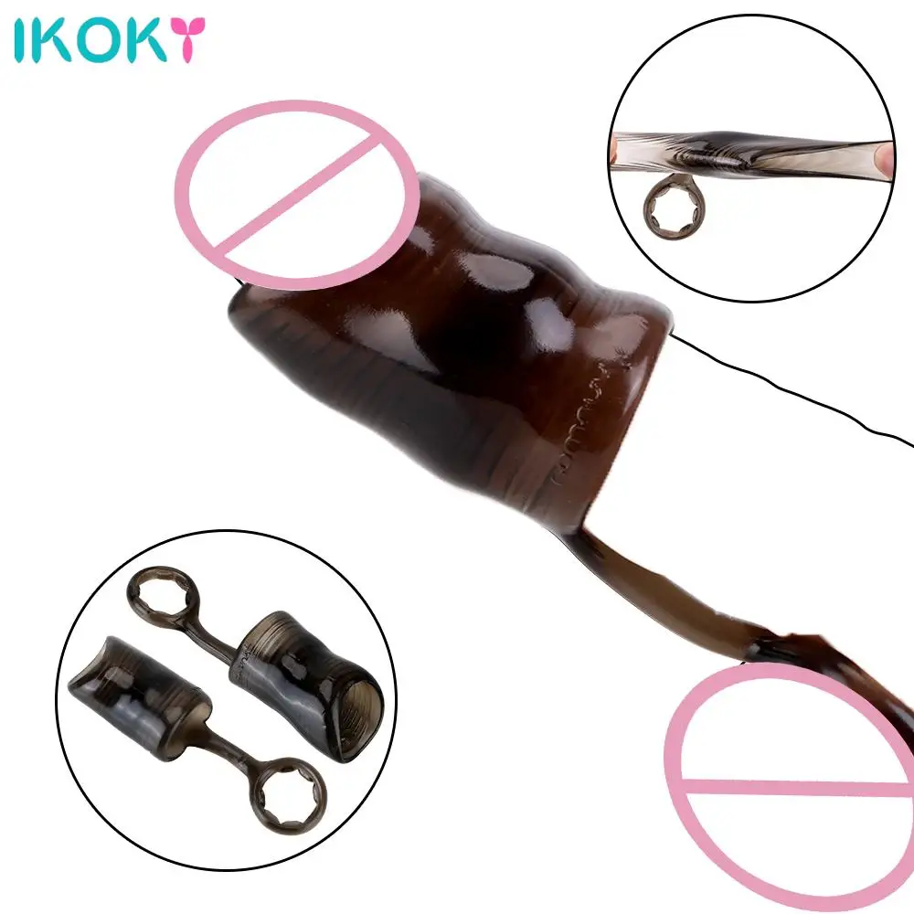 TPE Cock Ring Foreskin Correction Adults Products Reusable Male masturbation Penis Ring Delay Ejaculation Sex Toys for Man