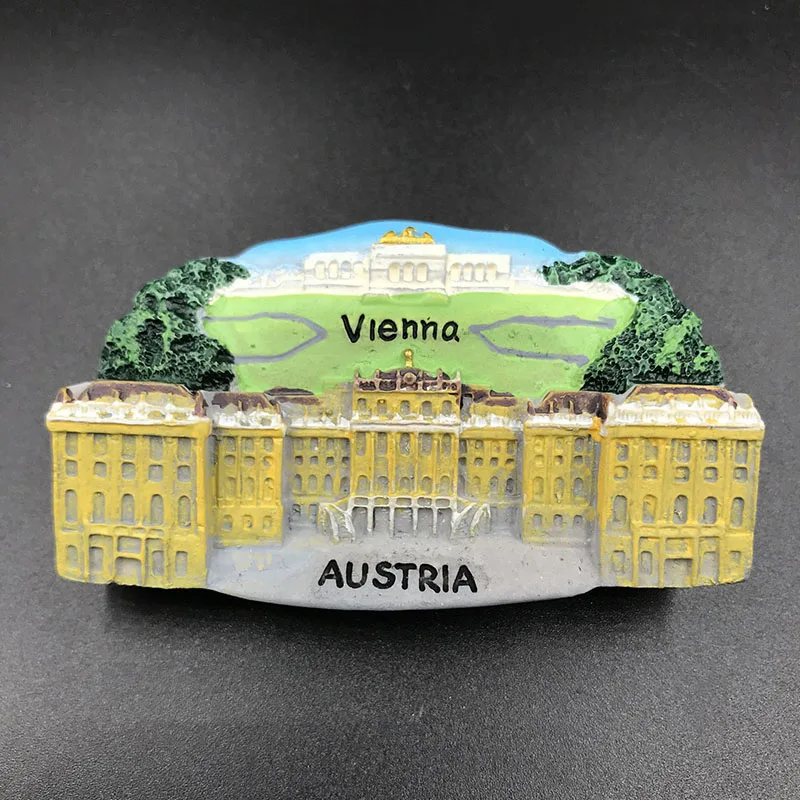 Austria Vienna tourist souvenir refrigerator sticker kitchen decoration 3d magnetic refrigerator sticker fridge magnets gifts