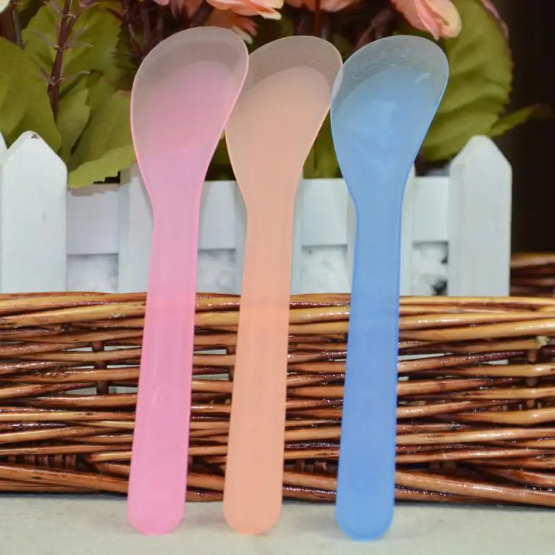 10pcs Plastic Mask Spoon DIY Facial Mask Mixing Spatulas Spoon Stick Skin Care Beauty Tool Eye Makeup Applicator Sticks Tools