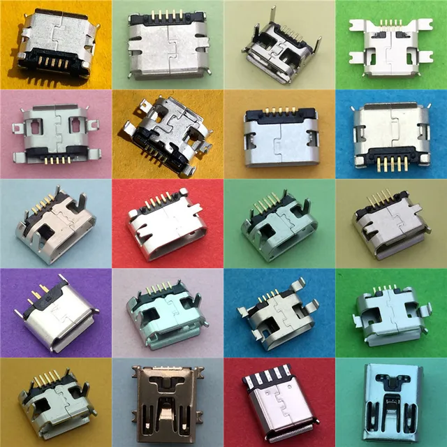 20 modeli złącze żeńskie Micro USB 5pin do ładowania telefonu komórkowego gniazdo SMT złącze jack danych Port PCB Board Drop Shipping
