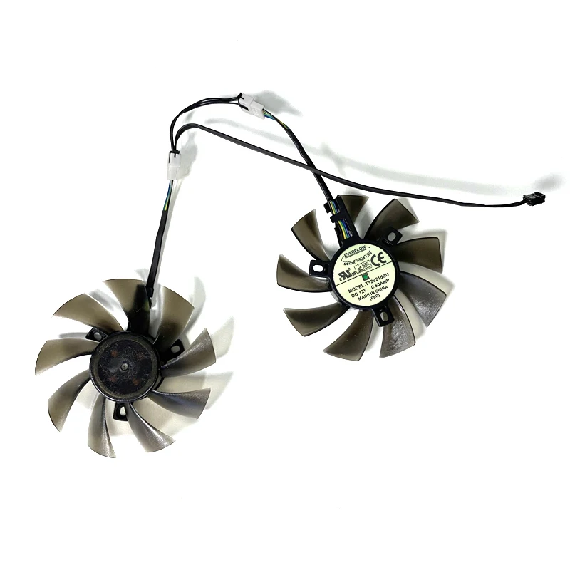 2PCS Cooling Fan For Gigabyte GeForce GTX 1060 G1 Graphics GTX1050 TI  RX 480 470 Card Cooler Fans T129215SU PLD09210S12HH